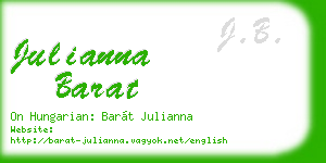julianna barat business card